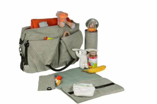 Lässig LNB601 Wickeltasche Green Label Neckline Bag, black mélange3