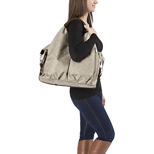 Lässig Wickeltasche Green Label Neckline Bag, choco mélange8