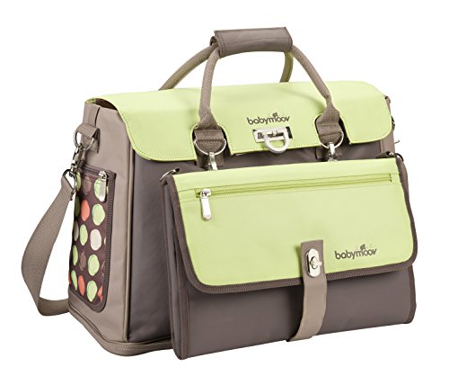 Babymoov A043523 Wickeltasche Free Hand, braun/hibiskus1