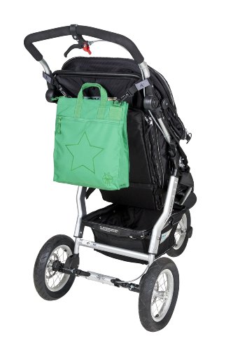 Lässig LBB15075 Kinderwagen-/Wickeltasche Casual Buggy Bag Star, deep green2
