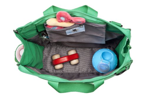 Lässig LBB15075 Kinderwagen-/Wickeltasche Casual Buggy Bag Star, deep green1