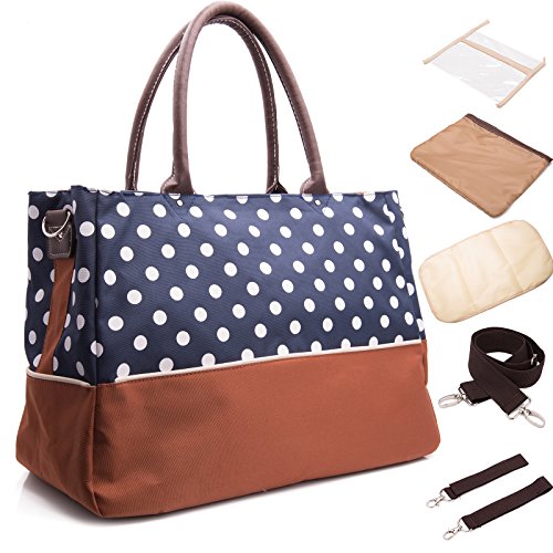 BAYTTER® Multifunktionale Baby Wickeltasche Pflegetasche Handtasche Kinderwagen Buggy Pflegetasche, 40 x 18 x 29cm7