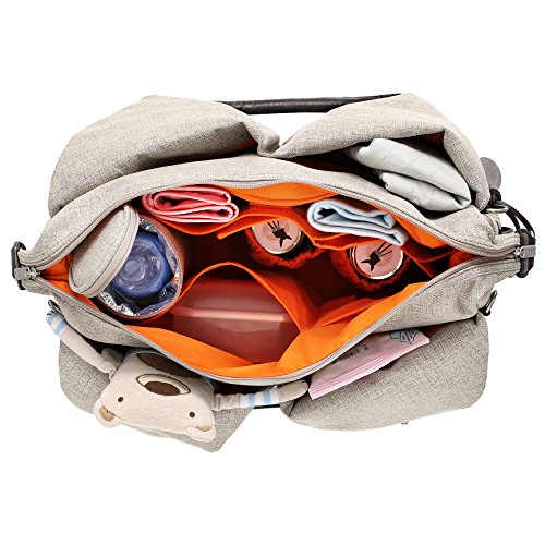 Lässig Wickeltasche Green Label Neckline Bag, choco mélange7